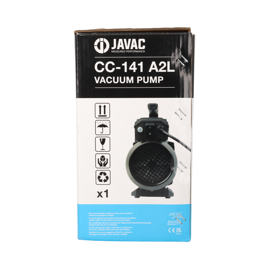 CC-141-A2L 5.3 CFM A2L/A3 Vacuum Pump UK | Javac | Aspen Pumps Group